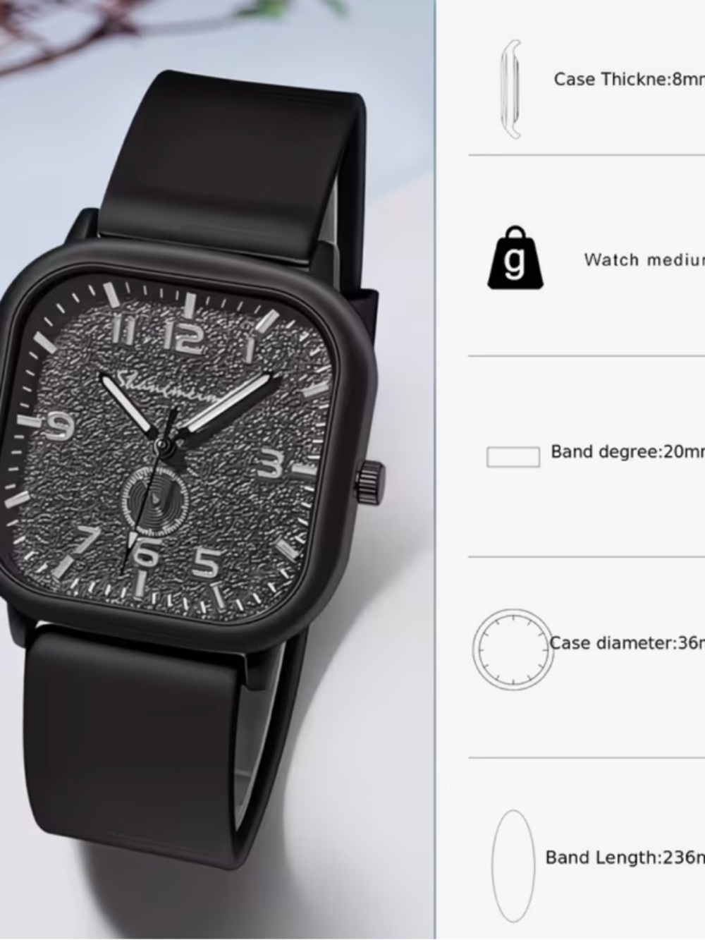 Square Watch - New! - Picture 2 of 2